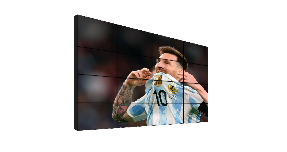 對比一下，LG和京東方的拼接屏